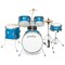 Ashthorpe 5-Piece Complete Junior Drum Set with Genuine Brass Cymbals - Advanced Beginner Kit with 16" Bass, Adjustable Throne, Cymbals, Hi-Hats, Pedals & Drumsticks